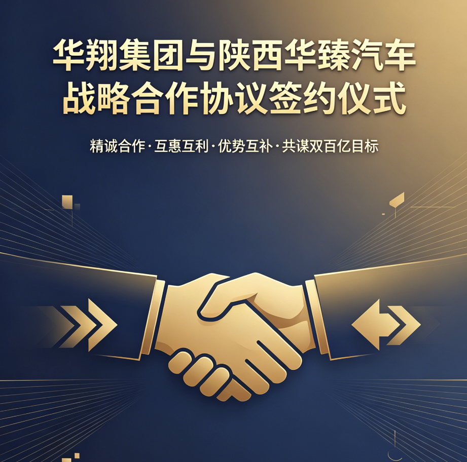 華翔集團(tuán)與陜西華臻汽車戰(zhàn)略合作正式啟航